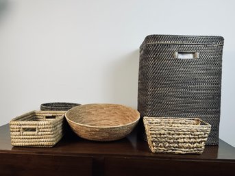 Collection Of Woven Baskets