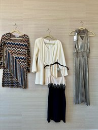 Collection Of Four Women's Designer Dresses - Size Four