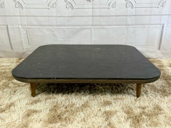 Modern Black Stone Coffee Table