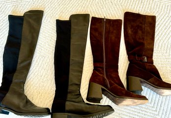 Two Pair Of Womens Size 7.5 Designer Boots