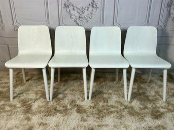 Set Of Four Sketch Interiors Tami Side Chairs - White