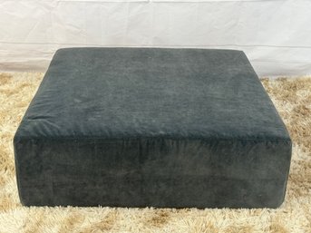 Restoration Hardware Velour Fabric Ottoman