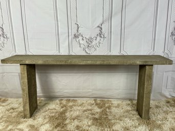 Large, Reclaimed Wood-Look Console Table