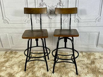 Pair Of Threshold Woodsboro Stools