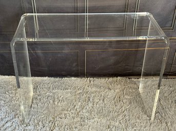 Acrylic Waterfall Console Table