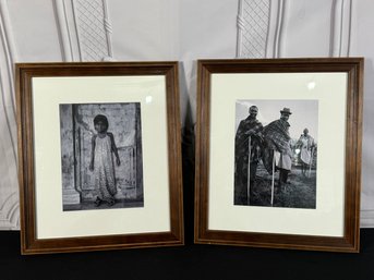 Pair Of Wood Framed Unsigned Photographs