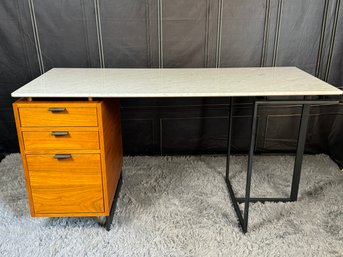 CB2 Fullerton Modular Desk With Marble Top - Purchased For $1500