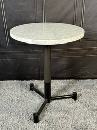 West Elm Orbit Restaurant Dining Table - Marble - Round