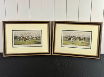 Pair Of Framed Polo Scene Prints