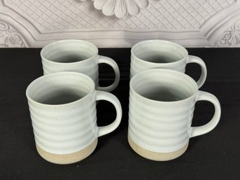 Set Of Four Certified International Stoneware Coffee Mugs