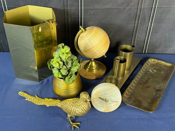 Collection Of Seven Gilded Decor Pieces