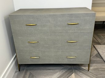 Interlude Home Gray Faux Shagreen Dresser - Purchased For $2195.00