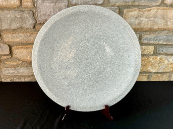 Large Scale Decorative Crackle Finish Ceramic Plate