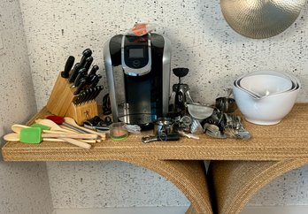 Collection Of Kitchen Accessories Incl Henckels Knife Block And Keurig 2.0