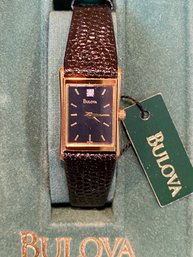 New In Box Bulova Ladies Wrist Watch  - Needs Battery