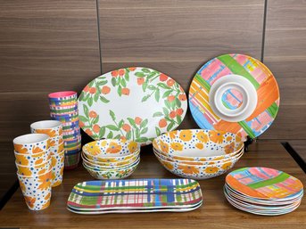 Collection Of Vera For Anthropologie Perennial Bamboo Melamine Dishware