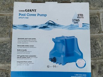 BNIB Little Giant Pool Cover Pump APCP-1700