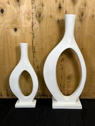 Large White Resin Decorative Objects