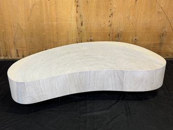 Avett Coffee Table - Bleached Wood - Two Tone - Short Piece