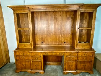 Large Scale The Melrose Collection Guy Chaddock & Co. Wall Unit - Desk And Storage - 11 Drawers, 4 Doors