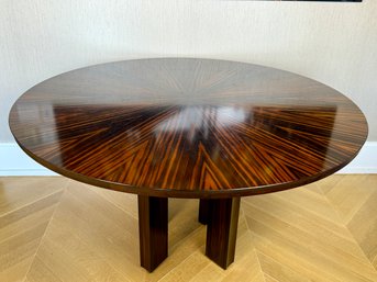 Troscan Design Furnishings Round Dining Table - Top Shows Signs Of Use - Purchased For $11k