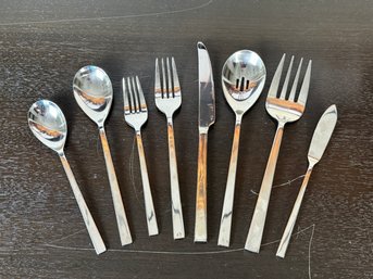 Set Of Stainless Steel Oneida Flatware