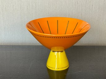 Jonathan Adler Orange Porcelain Santorini Bon Bon Bowl