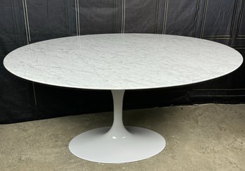 White  Marble Top Tulip Table