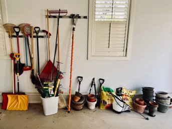 Collection Of Garage Garden Supplies