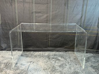 Lucite Waterfall Desk