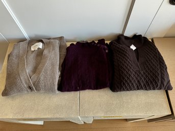 Trio Of Womens Sweaters - Size Small