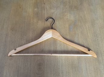 Collection Of 29 Oak Wooden Clothes Hangers