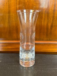Large Signed Orrefors Crystal Vase - Small Chip In Bottom