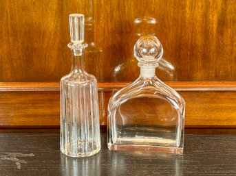 Baccarat Crystal Decanter And Orrefors Crystal Decanter