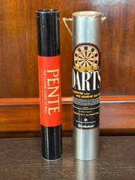 Pair Of Games - Brookstone Magnetic Darts And Pente