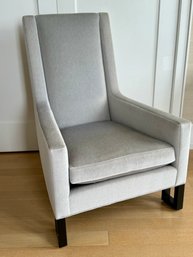 Nuhouse Furniture Inc Aqua Armchair On Dark Wood Frame  - Purchased For $5500