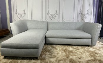 Minotti Grey Sectional - Two Pieces With Chaise
