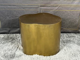 Arteriors Marissa Low Side Table - Iron With Brass Finish - Hollow