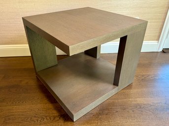 Christian Liaigre Pacha Dark Wood Geometric Side Table - Purchased For $10926.00