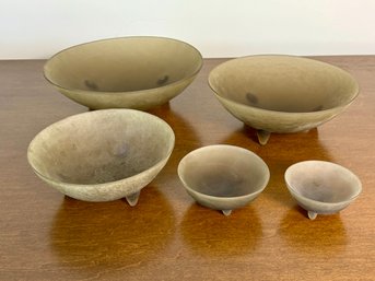 Nesting Set Of Smoked Glass - Browns