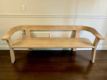 Gorgeous Christophe Delcourt Signed IWI Bleached Wood Bench - Purchased For $7775.00