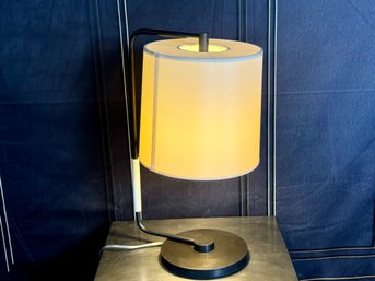 Visual Comfort Swing Table Lamp With Linen Shade