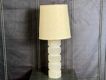 Quartz & Linen Table Lamp