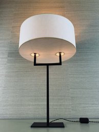 Christophe Delcourt Table Lamp - Metal With Interesting White Paper Shade - Purchased For $1950.00