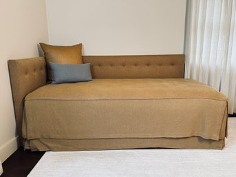 Custom Upholstered Day Bed For Corner Use - Button Tufted