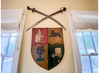 Decorative Shield And Pair Of Swords