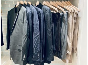 Collection Of Men's Wool Dress Pants, Suit And Blazers