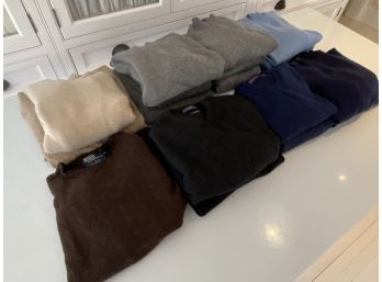 Collection Of Men's XL Polo Ralph Lauren Cashmere Sweaters - At Least 16