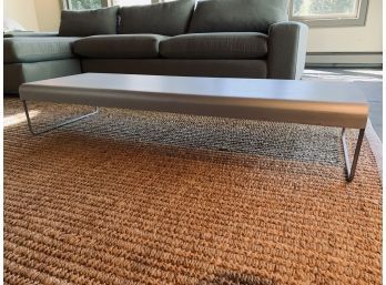 Cassina Brushed Metal Modern Coffee Table