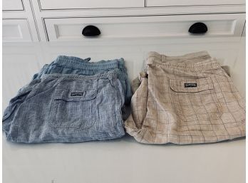 Collection Of Men's Linen Shorts - Villebrequin Linen Cargo Shorts XXL, 1 Unmarked